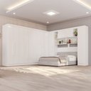Ver imagem 1 de Guarda-Roupa de Canto Modulado 11 Portas 4 Gavetas Portugal Branco