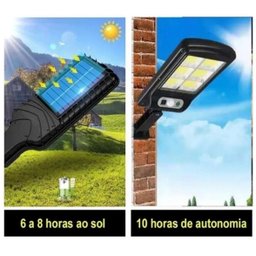 Luminária Pública 20w Led Solar Poste Sensor e Fotocelula Branco Frio Ip66 - 4