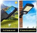 Ver imagem 4 de Luminária Pública 20w Led Solar Poste Sensor e Fotocelula Branco Frio Ip66