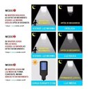 Ver imagem 7 de Luminária Pública 20w Led Solar Poste Sensor e Fotocelula Branco Frio Ip66