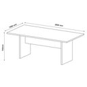 Ver imagem 2 de Mesa de Reunião para Escritório Home Office ME4119 MDP Nogal - Gran Belo