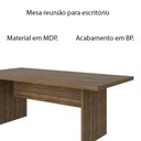 Ver imagem 3 de Mesa de Reunião para Escritório Home Office ME4119 MDP Nogal - Gran Belo
