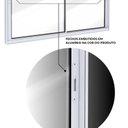 Ver imagem 3 de Janela de Alumínio de Correr Lateral 2 Folhas Móveis 100x150cm Lucasa Ideale Branco