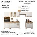 Ver imagem 3 de Cozinha Modulada 6 Peças 17008 Freijo Off White Cristal Nicioli