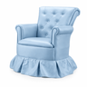 Poltrona Amamentação Descanso Balanço Confortável Quarto Cadeira Sala Leitura Corino:corino Azul - 2