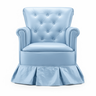 Poltrona Amamentação Descanso Balanço Confortável Quarto Cadeira Sala Leitura Corino:corino Azul - 3