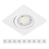Spot LED 3W Quadrado 9x9cm Direcionável Bivolt Branco Frio - 3
