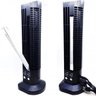 Mini Torre Ventilador Abajur Vertical Usb Mesa Computador Luminária Preto - 1