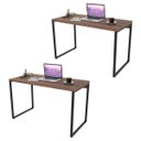Ver imagem 1 de Kit 2 Mesas de Escritório Office 120cm Estilo Industrial Prisma C08 Nogal - Mpozenato