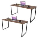 Ver imagem 1 de Kit 2 Mesas de Escritório Office 150cm Estilo Industrial Prisma C08 Nogal - Mpozenato
