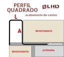 Ver imagem 4 de Perfil Quadrado, Aço Inox 304, Escovado, Dourado - 10 X 12 X 2000 Mm