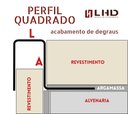 Ver imagem 3 de Perfil Quadrado, Aço Inox 304, Escovado, Dourado - 10 X 12 X 2000 Mm