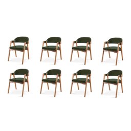 Kit 8 Cadeiras para Mesa de Jantar Gaia - 2