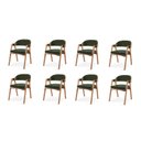 Ver imagem 3 de Kit 8 Cadeiras para Mesa de Jantar Gaia Yescasa Verde
