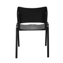 Ver imagem 4 de Conjunto 6 Cadeiras Empilháveis Iso Reforçada para Recepção Cor Preta - Combo Stock