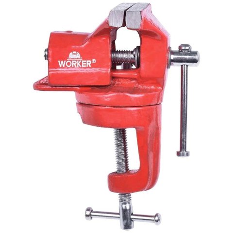 Torno de Bancada 50mm Giratória Mini Worker