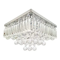 Lustre Cristais Legitimos 30x30 Placas Esferas Sala Quarto - 1