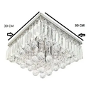 Ver imagem 3 de Lustre Cristais Legitimos 30x30 Placas Esferas Sala Quarto