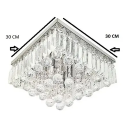 Lustre Cristais Legitimos 30x30 Placas Esferas Sala Quarto - 3
