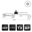 Ver imagem 4 de Base Suporte Stand-pro para Monitor Setup Soft Elevado 95x15cm em 100% Mdf Branco - Abmaza