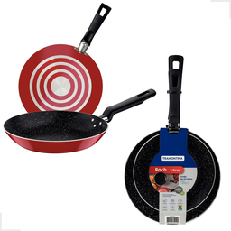 Jogo De Frigideiras Antiaderente Starflon 2 Peças Tramontina Kit Conjunto:Vermelho - 1