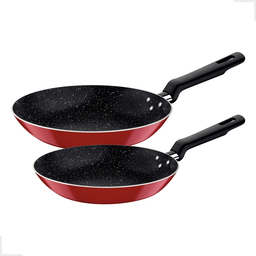 Jogo De Frigideiras Antiaderente Starflon 2 Peças Tramontina Kit Conjunto:Vermelho - 5