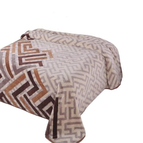 Cobertor Kyor Plus Zurique Casal 1,80x2,20cm Bege Jolitex
