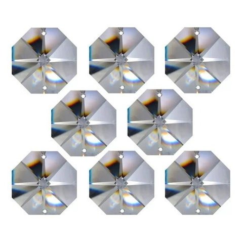Kit 50 Castanhas de Cristal Italiana 14 mm para Lustres