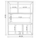 Ver imagem 3 de Estante de Parede Multiuso Decoração Livros Madeirado em Mdf [f031]