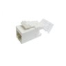 Kit com 40 Conector Fêmea Rj45 Keystone Cat6 Branco - 5