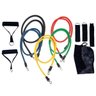 Kit 5 Elasticos Extensores Tubing Fitness Exercicios Em Casa Funcional Esportes - 8
