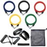 Kit 5 Elasticos Extensores Tubing Fitness Exercicios Em Casa Funcional Esportes - 3