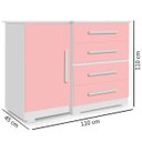 Ver imagem 7 de Jogo De Quarto Infantil Menina Jolie Rosa