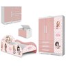 Jogo De Quarto Infantil Menina Jolie Rosa - 2