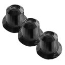 Ver imagem 1 de Botão chapa hamburguer profissional em baquelite preto 3pç