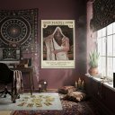 Ver imagem 2 de Quadro Decorativo Mitologia Egípcia Hades - 70x50cm:moldura Preta