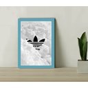 Ver imagem 1 de Quadro Decorativo Star Cloud Sala Escritório +vidro 33x25 A4:azul