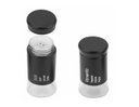 Ver imagem 1 de Kit 2 Peças Saleiro Pimenteiro em Aço Inox 11cm Preto Unyhome.