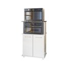 Ver imagem 2 de Balcão Multiuso Ísis para Forno Micro-ondas 2 Portas Branco - Nicioli