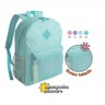MOCHILA BOLSA CASUAL ESCOLAR CORES UNISSEX PREMIUM:Azul - 2