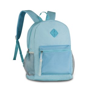 MOCHILA BOLSA CASUAL ESCOLAR CORES UNISSEX PREMIUM:Azul