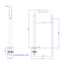 Ver imagem 4 de Bica Média Deca You 1791.C105 Quadrada de Bancada Cromada