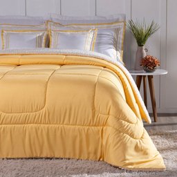 Edredom King Soft 5 Peças Coberdrom Hipercal 400 Fios:amarelo - 2
