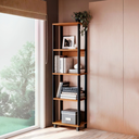 Ver imagem 1 de Estante Modular para Sala de Estar 185cm x 55cm x 29cm Marrom/Freijó/Preto