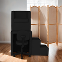 Ver imagem 2 de Kit Pedicure Cadeira Poltrona Escada Completo Corano Preto