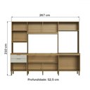 Ver imagem 4 de Cozinha Completa 8 Portas 2 Gavetas Co2823 Ipê/cristalo - Decibal