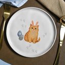 Ver imagem 4 de Prato de Sobremesa Bio Gatinhos Ø21,5cm Páscoa Sortido 1 Unidade Porto Brasil