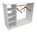 Ver imagem 4 de Balcão Cabideiro M4 Mdp Atendimento Expositor Central Roupa VETORIAL MÓVEIS Branco