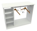Ver imagem 1 de Balcão Cabideiro M4 Mdp Atendimento Expositor Central Roupa VETORIAL MÓVEIS Branco