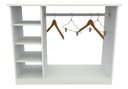 Ver imagem 5 de Balcão Cabideiro M4 Mdp Atendimento Expositor Central Roupa VETORIAL MÓVEIS Branco